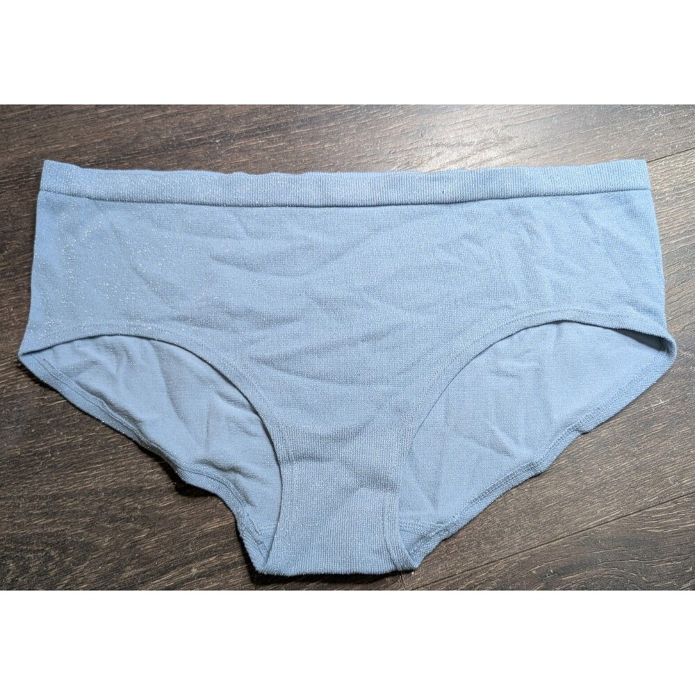 VICTORIAS SECRET HIPSTER PANTY Blue Hip-huggers size XL New Without Tag (322D